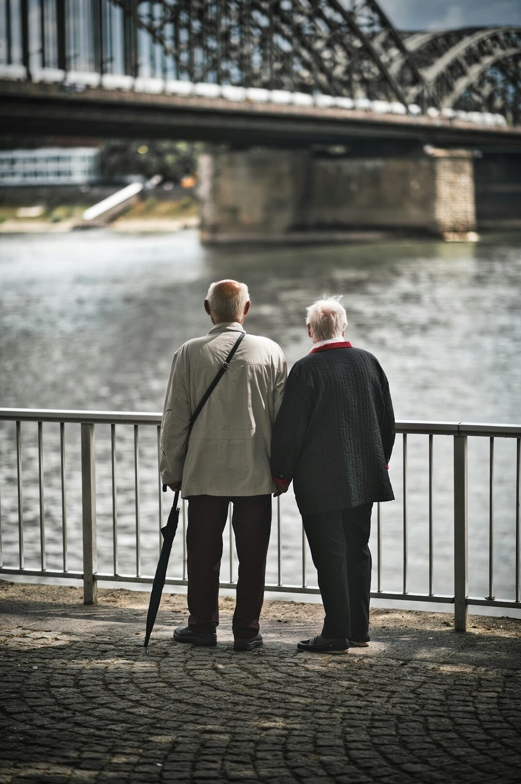 elderly people walking
